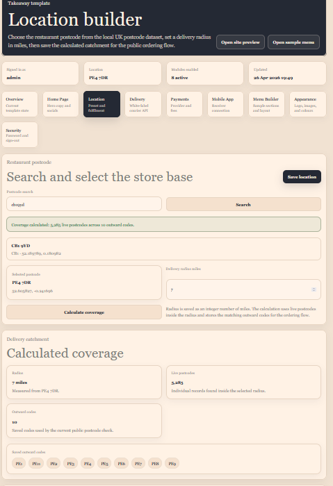 Warm illustrated food pattern used for the FoodTemplate platform