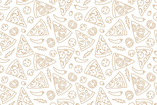 Warm illustrated food pattern used for the FoodTemplate platform